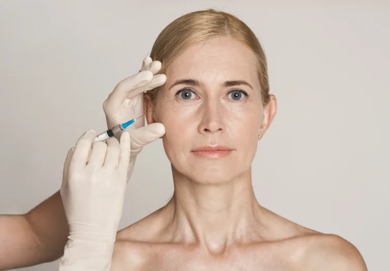 botulino eseguito su una donna